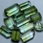 Natural Facet Rough Bi Color Tourmaline Candies - Afghanistan